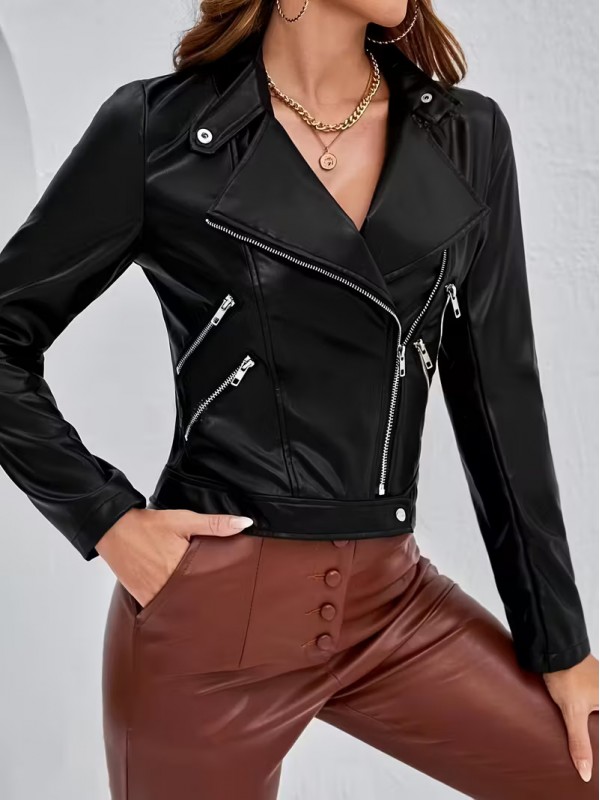 Suni Deri Ceket Siyah&hellip;