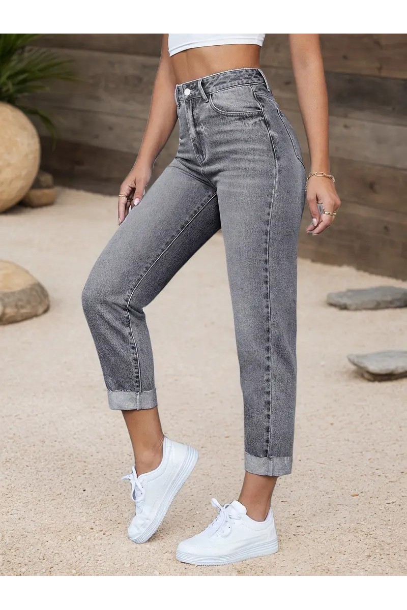 Yüksek Bel Esnek Koyu Mavi Skinny Jean&hellip;